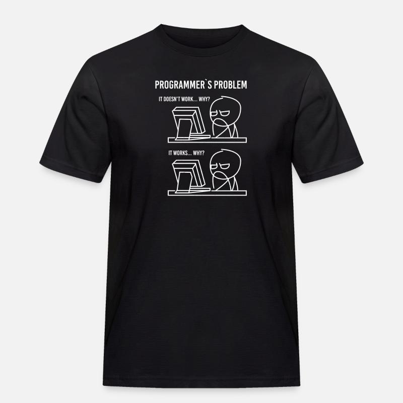 Software Entwickler Problem Lösung - Männer Workwear T-Shirt - Schwarz