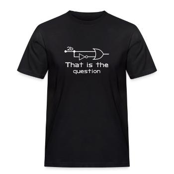 Elektroingenieur sein oder nicht sein Schaltung - Männer Workwear T-Shirt - Schwarz - Vorne - AI Model Male 178 light (178cm)