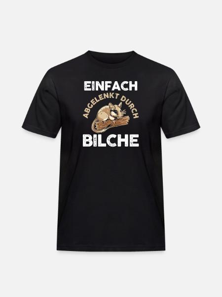 Bilch - Männer Workwear T-Shirt - Schwarz