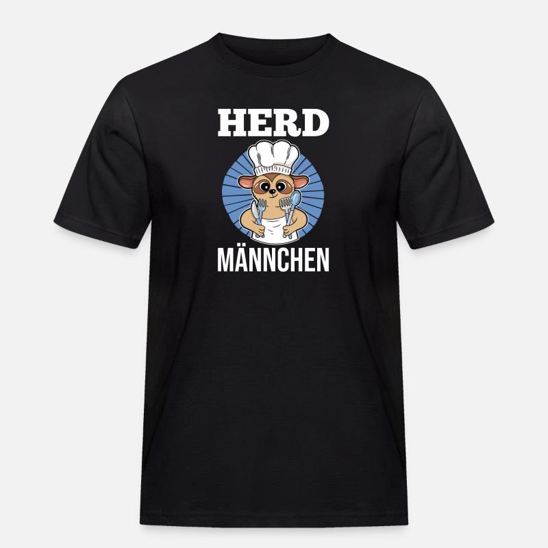 Erdmännchen Herdmännchen - Männer Workwear T-Shirt - Schwarz