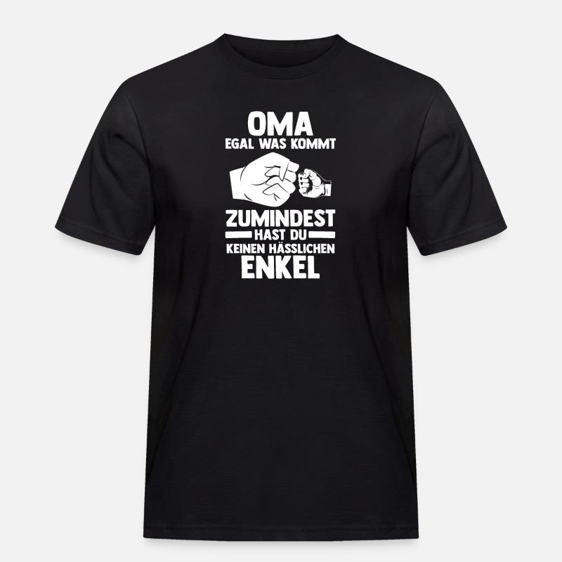 Enkel Großmutter Oma - Männer Workwear T-Shirt - Schwarz