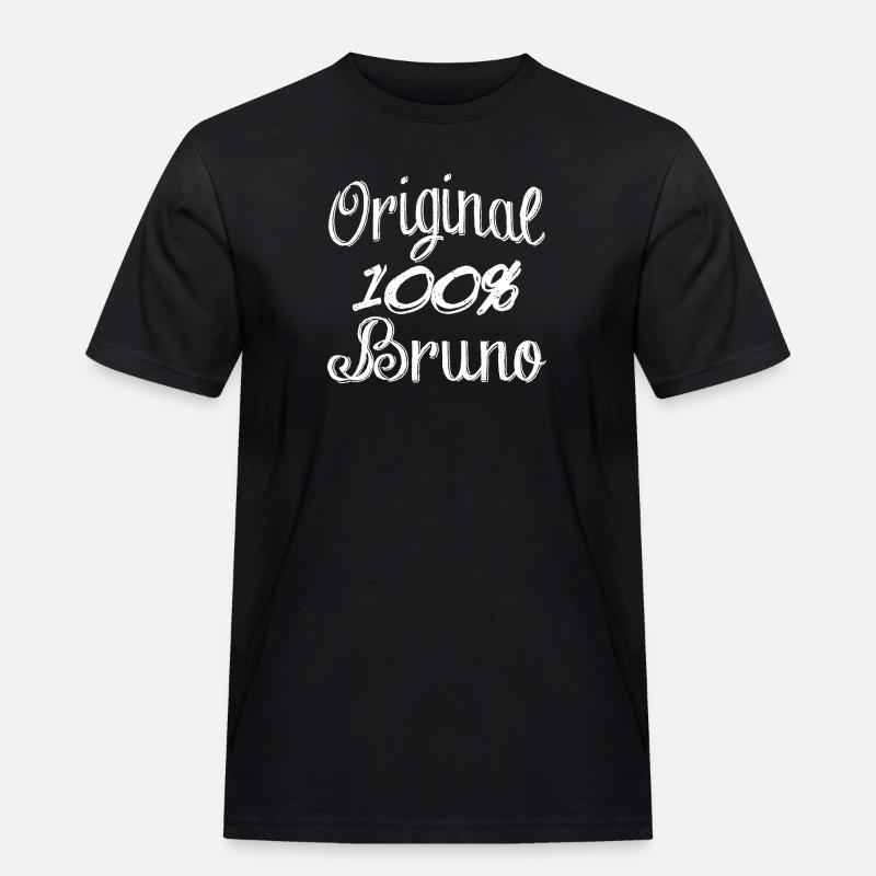 Original 100% Bruno - Männer Workwear T-Shirt - Schwarz