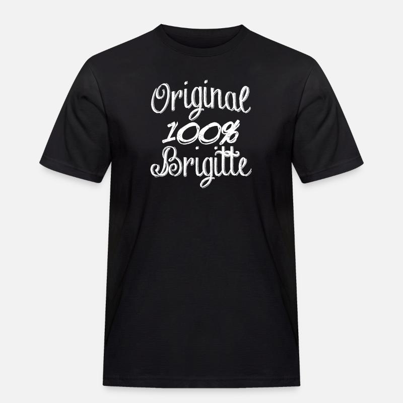 Original 100% Brigitte - Männer Workwear T-Shirt - Schwarz
