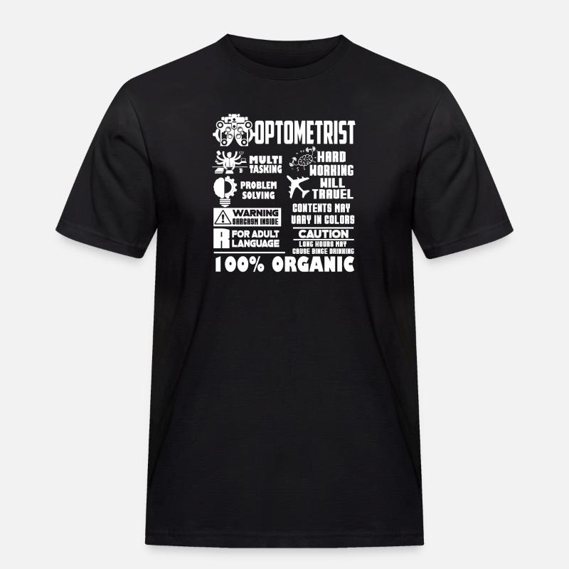 Optometrist Optometrist Solve Problems - Men's Workwear T-Shirt - black