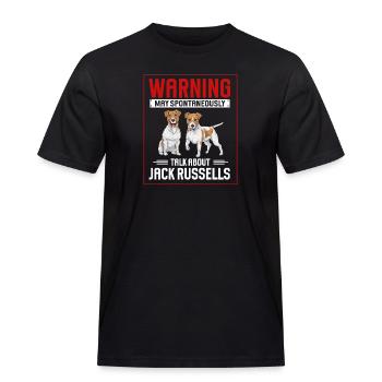 Jack Russell Terrier - Herre Workwear T-Shirt - sort - Foran - AI Model Male 178 light (178cm)