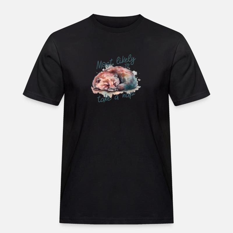 Machen Sie ein Nickerchen - Männer Workwear T-Shirt - Schwarz