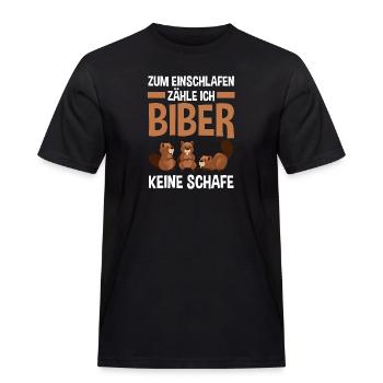 Nagetier Biberliebhaber Biber - Männer Workwear T-Shirt - Schwarz - Vorne - AI Model Male 178 light (178cm)