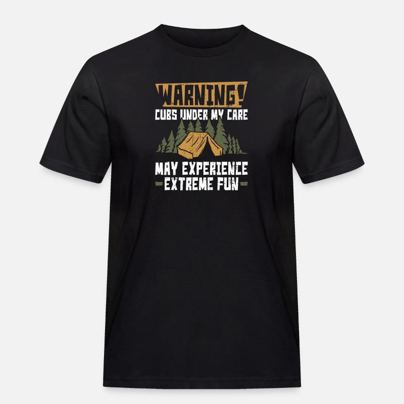 Cub Scouting Design Für Einen Pfadfinderführer - Männer Workwear T-Shirt - Schwarz