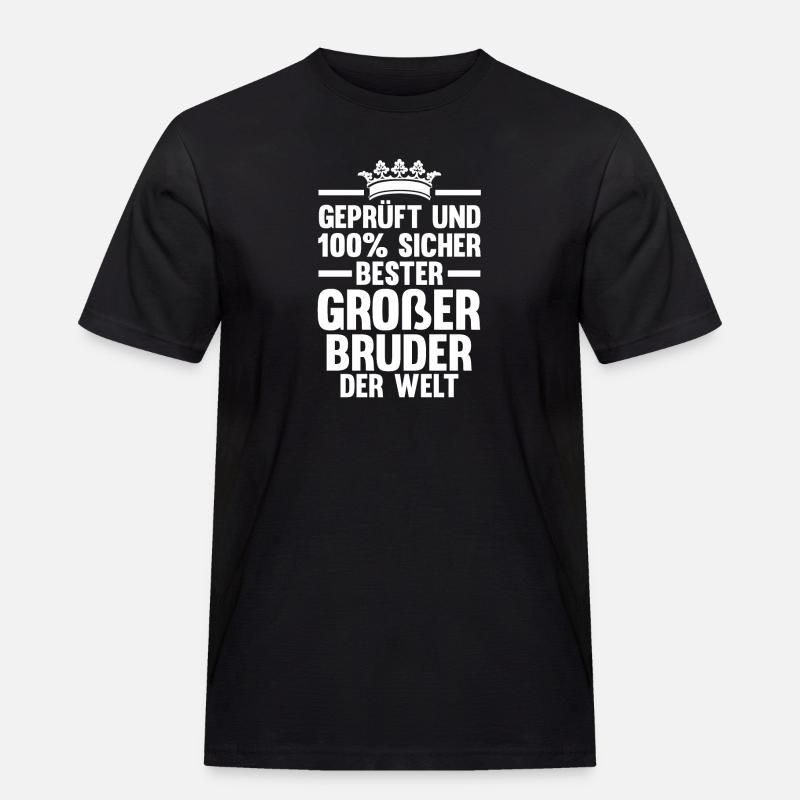 Bester Großer Bruder Der Welt - Männer Workwear T-Shirt - Schwarz
