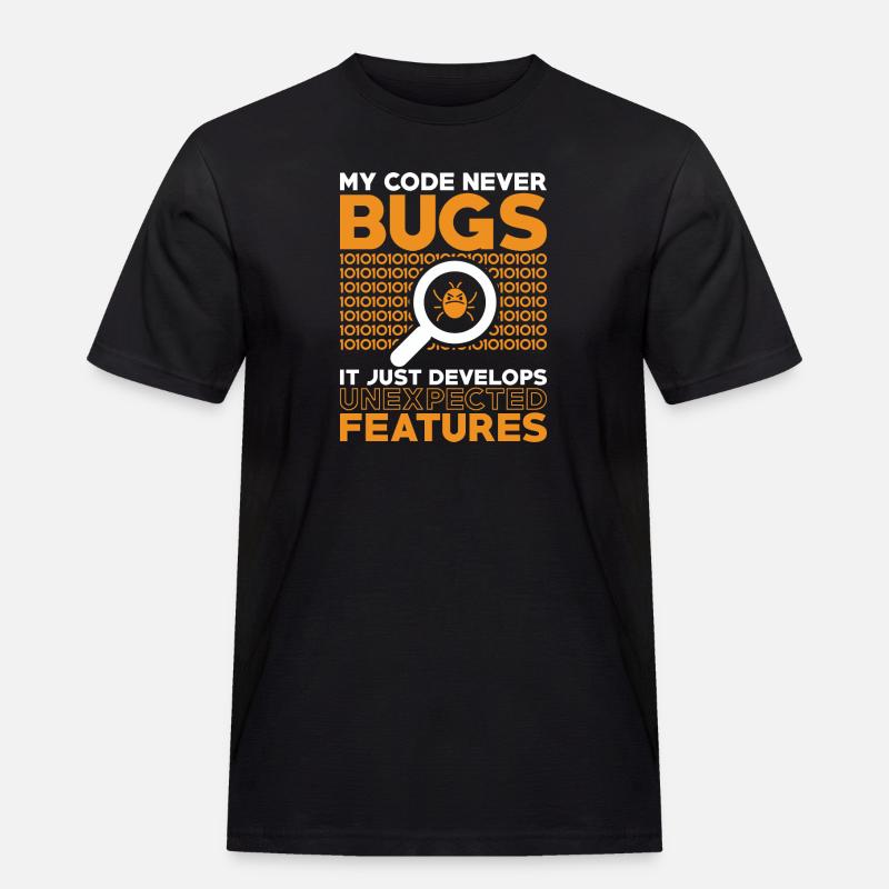 Programmierer Entwickler Coder Code - Männer Workwear T-Shirt - Schwarz