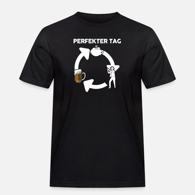 Line Dance Tänzer - Männer Workwear T-Shirt - Schwarz