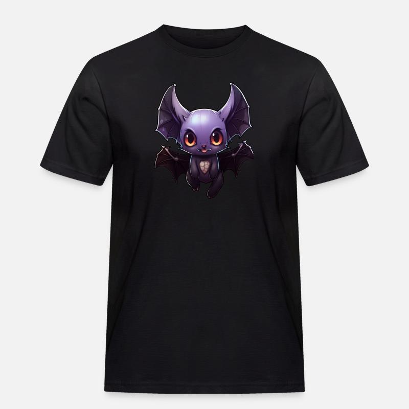 Fledermaus Anime - Männer Workwear T-Shirt - Schwarz