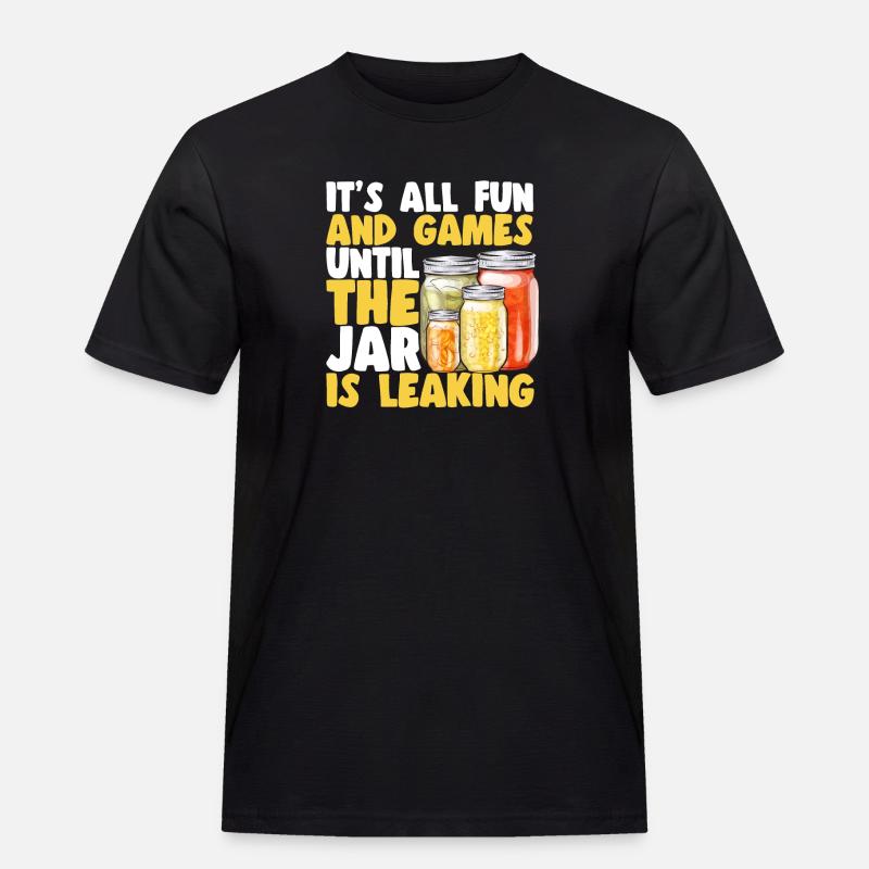Einmachen Einkochen Lebensmitteln Konservieren - Männer Workwear T-Shirt - Schwarz