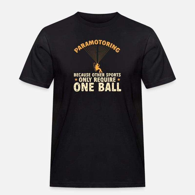 Paramotor Motorized paraglider - Men's Workwear T-Shirt - black