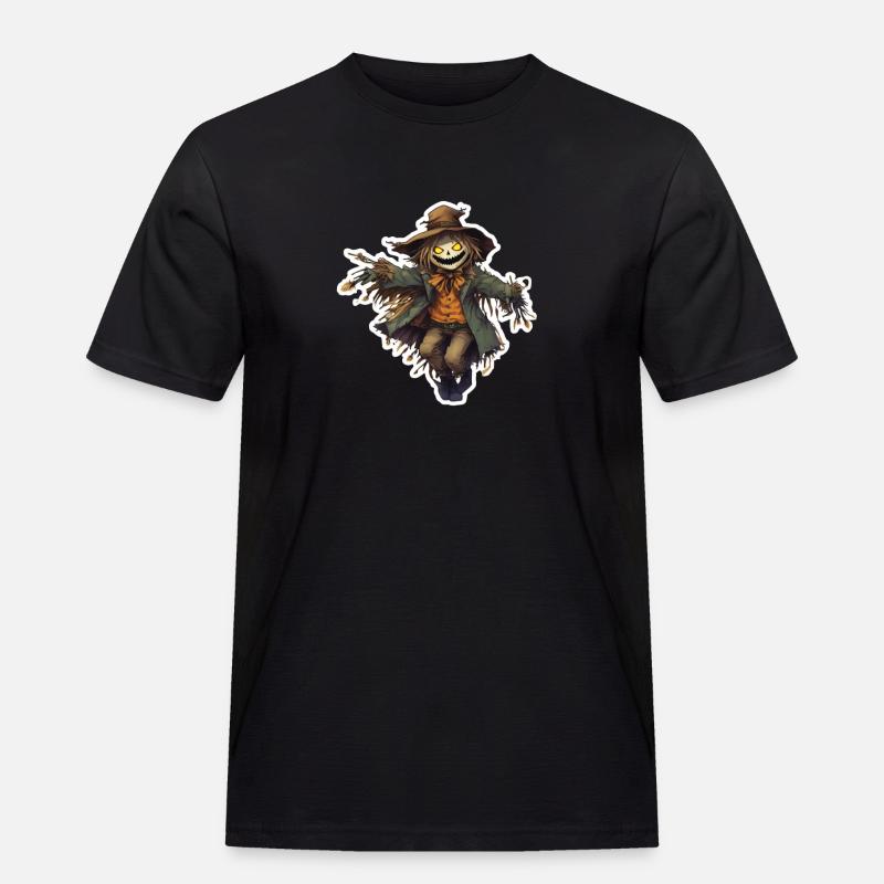 Vogelscheuche Hellowween Vogelscheuchen Kostüm - Männer Workwear T-Shirt - Schwarz