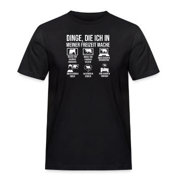 Eisbär Eisbären - Männer Workwear T-Shirt - Schwarz - Vorne - AI Model Male 178 light (178cm)