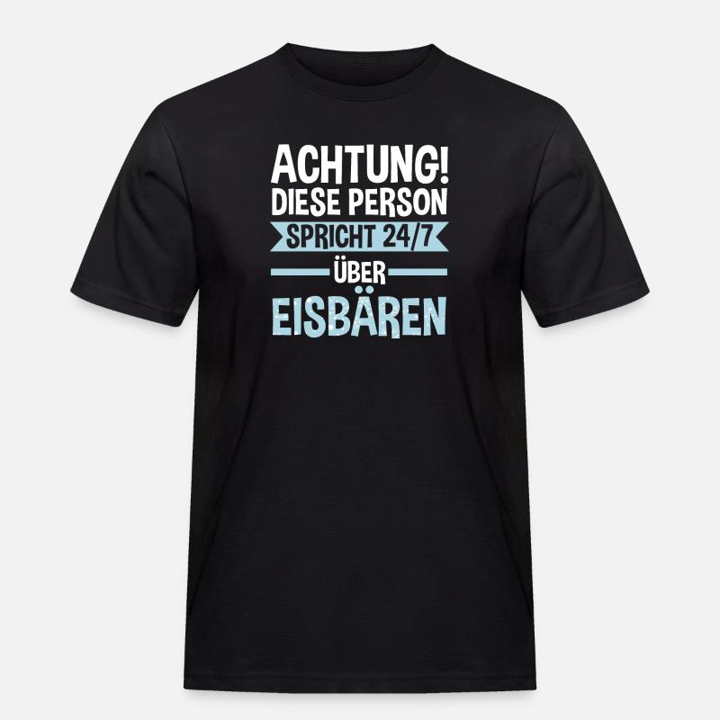 Eisbär Eisbären - Männer Workwear T-Shirt - Schwarz