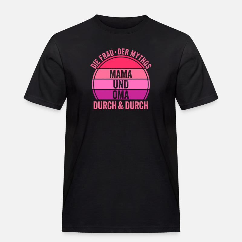 Mutter Großmutter Mama Oma - Männer Workwear T-Shirt - Schwarz