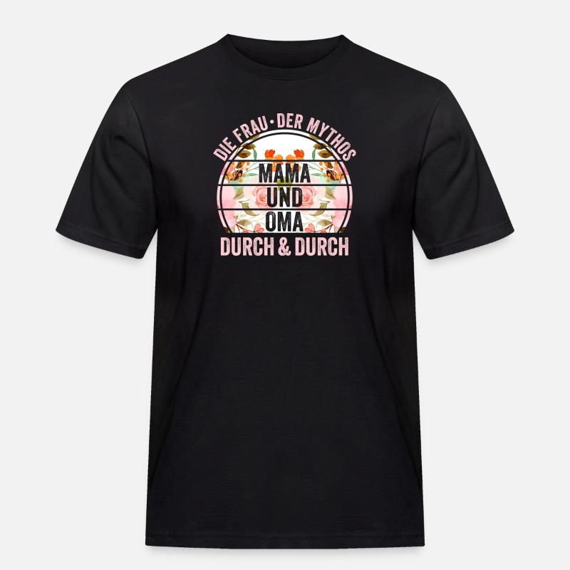 Mutter Großmutter Mama Oma - Männer Workwear T-Shirt - Schwarz
