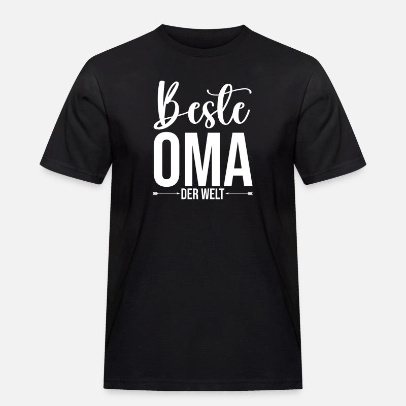Großmutter Beste Oma - Männer Workwear T-Shirt - Schwarz