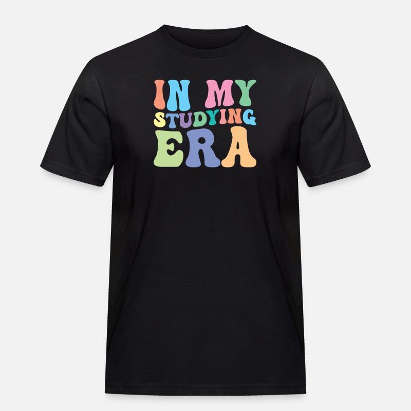 Studieren Retro Groovy Student - Männer Workwear T-Shirt - Schwarz
