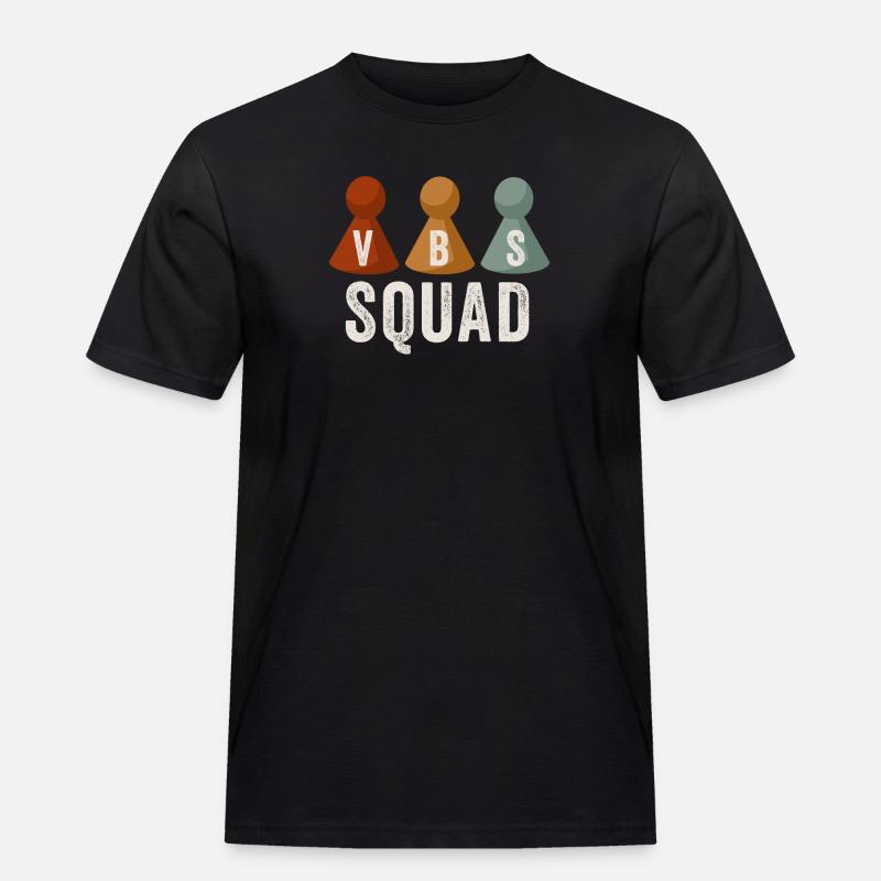 VBS Squad Bibel Shool - Männer Workwear T-Shirt - Schwarz