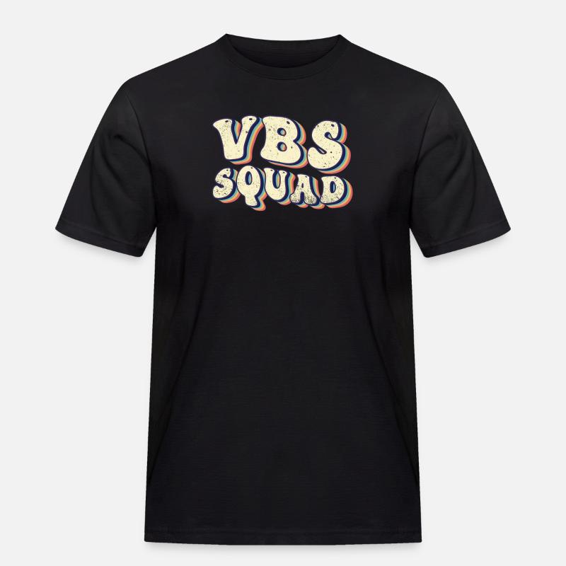 VBS Squad Bibel Shool - Männer Workwear T-Shirt - Schwarz