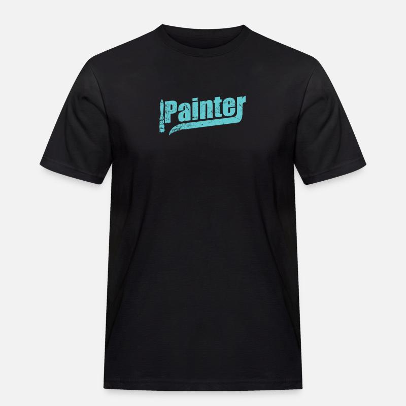 Painter Lackierer Beruf - Männer Workwear T-Shirt - Schwarz