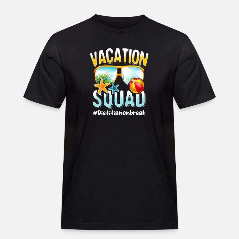 Diätassistent Vacation Squad #Dietitianonbreak - Männer Workwear T-Shirt - Schwarz