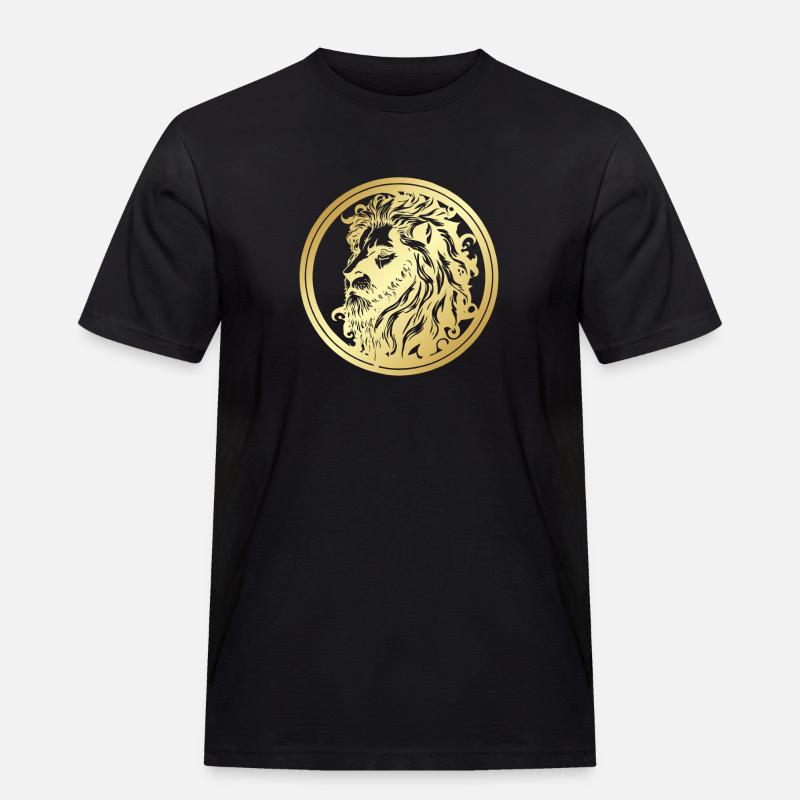 LÖWE 3 - Männer Workwear T-Shirt - Schwarz