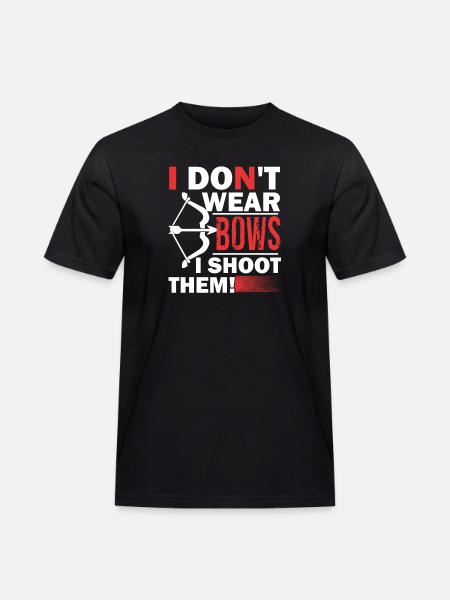 Archery Archery I Shoot Them - Men's Workwear T-Shirt - black