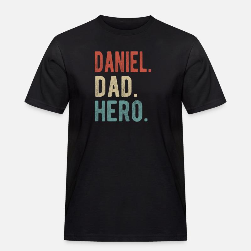 Daniel Papa Held - Männer Workwear T-Shirt - Schwarz