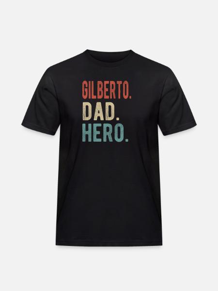 Gilberto Dad Hero - Men's Workwear T-Shirt - black