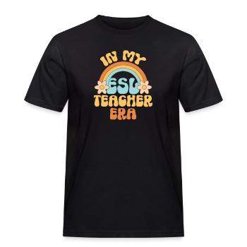 Teacher English Second Language Foreign Language - Men's Workwear T-Shirt - black - Front - AI Model Male 178 light (178cm)