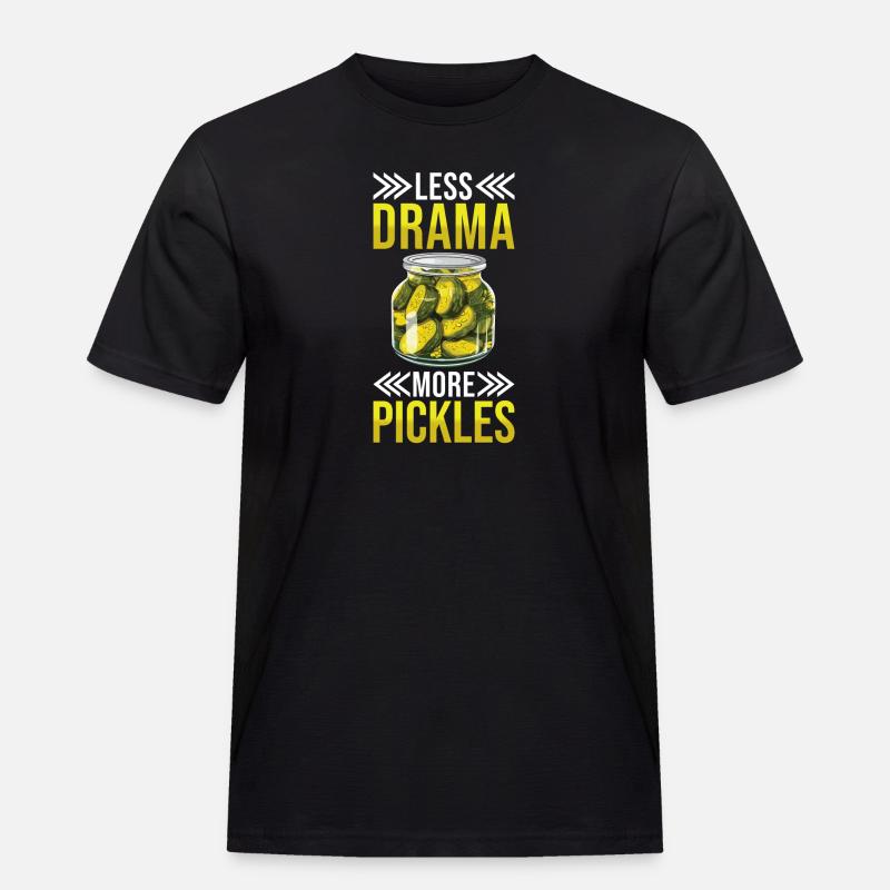 Gurken Liebhaber eingelegte Gurke Geschenk - Männer Workwear T-Shirt - Schwarz