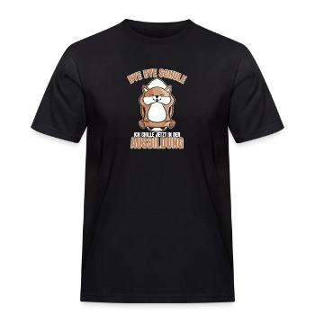 Schulabschluss Realschule Abschluss Hauptschule - Männer Workwear T-Shirt - Schwarz - Vorne - AI Model Male 178 light (178cm)