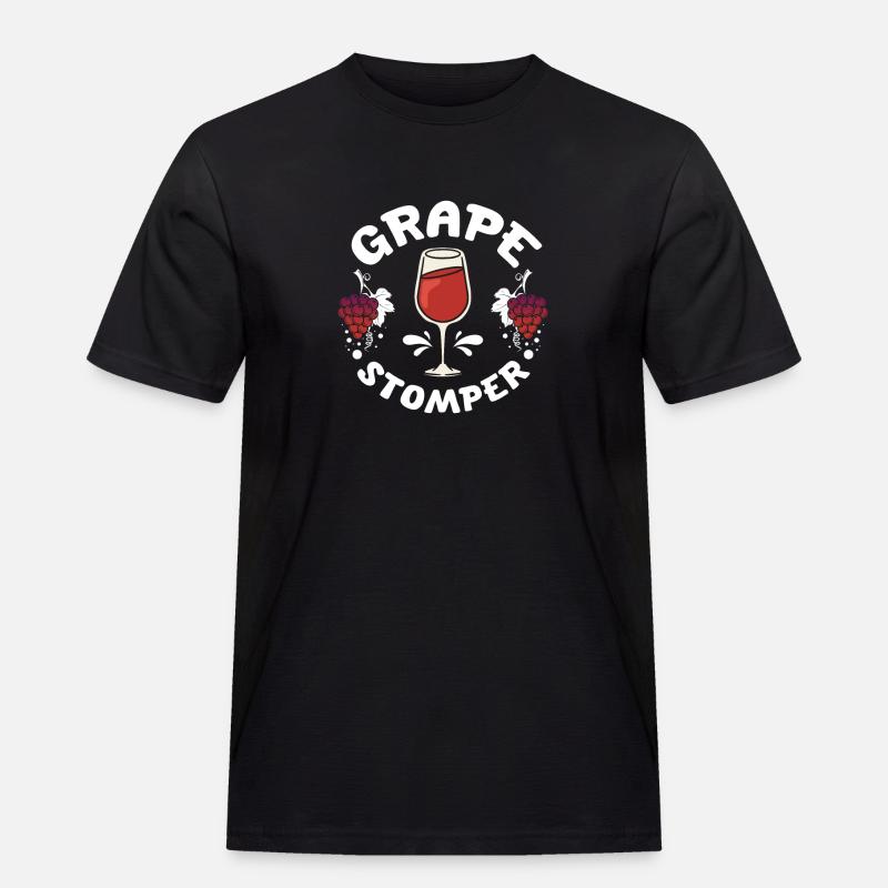 Wine making grape stomper - Men's Workwear T-Shirt - black