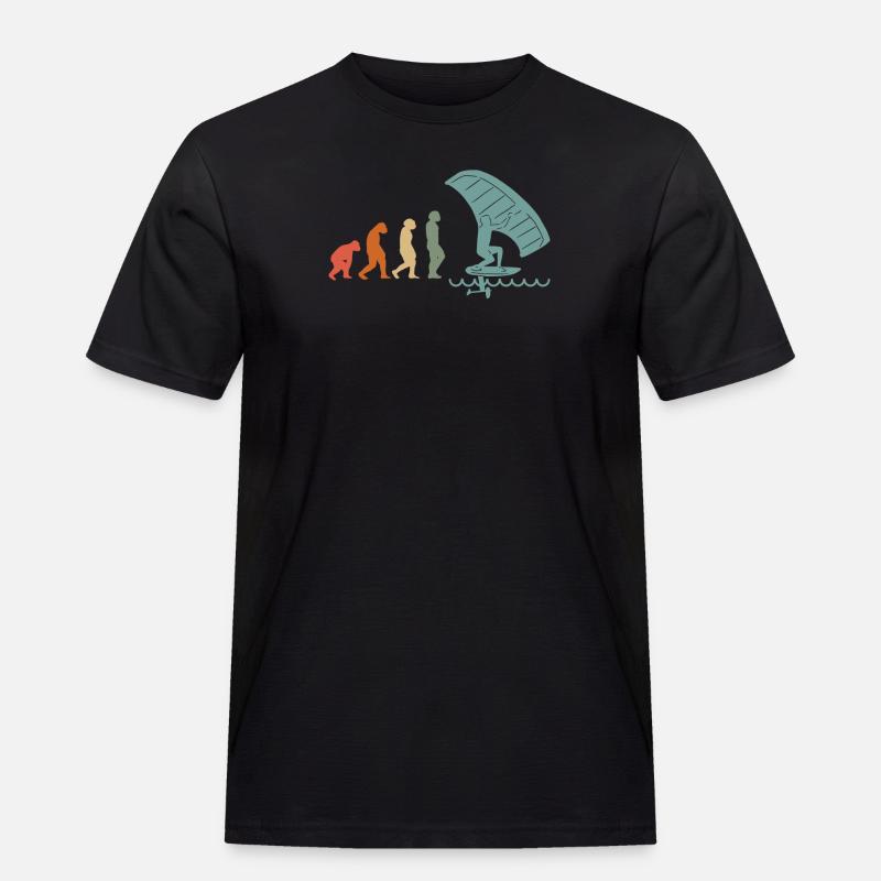 Wingfoil Surfer Wingfoiling Hydrofoil Evolution - T-shirt Workwear homme - noir