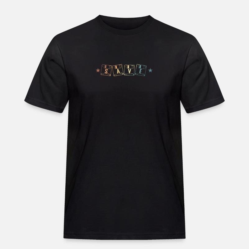 Save Diskette Retrospeichermodul Datenträger - Männer Workwear T-Shirt - Schwarz