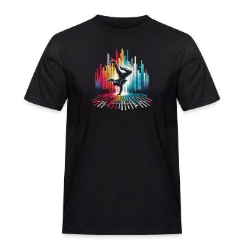 Breakdance Breakdancer Breakdance Enfants - T-shirt Workwear homme - noir - Devant - AI Model Male 178 light (178cm)