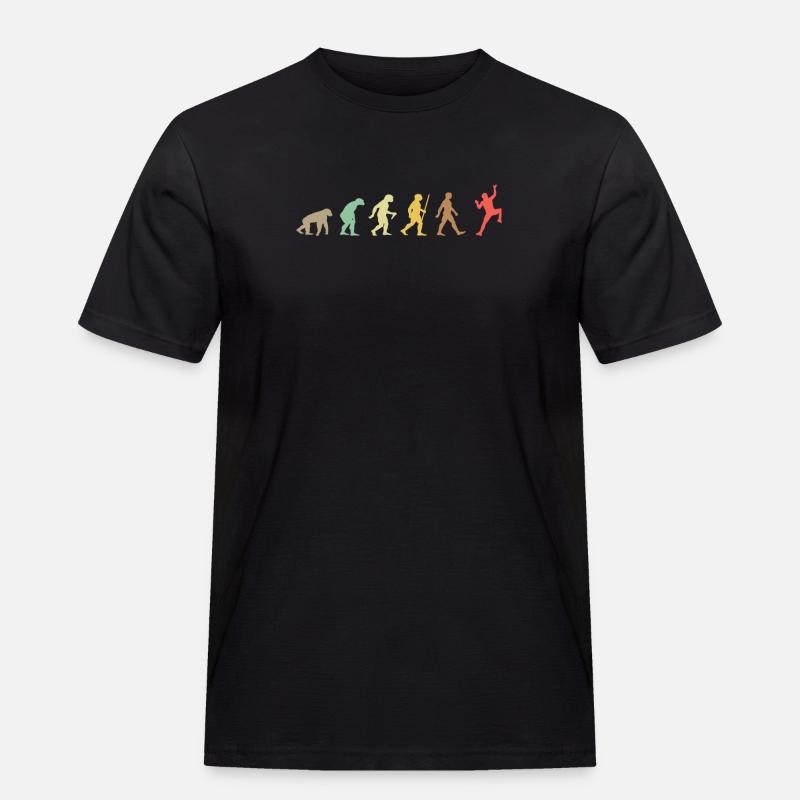 Climbing Retro Rock Climbing Evolution Climber - T-shirt Workwear homme - noir