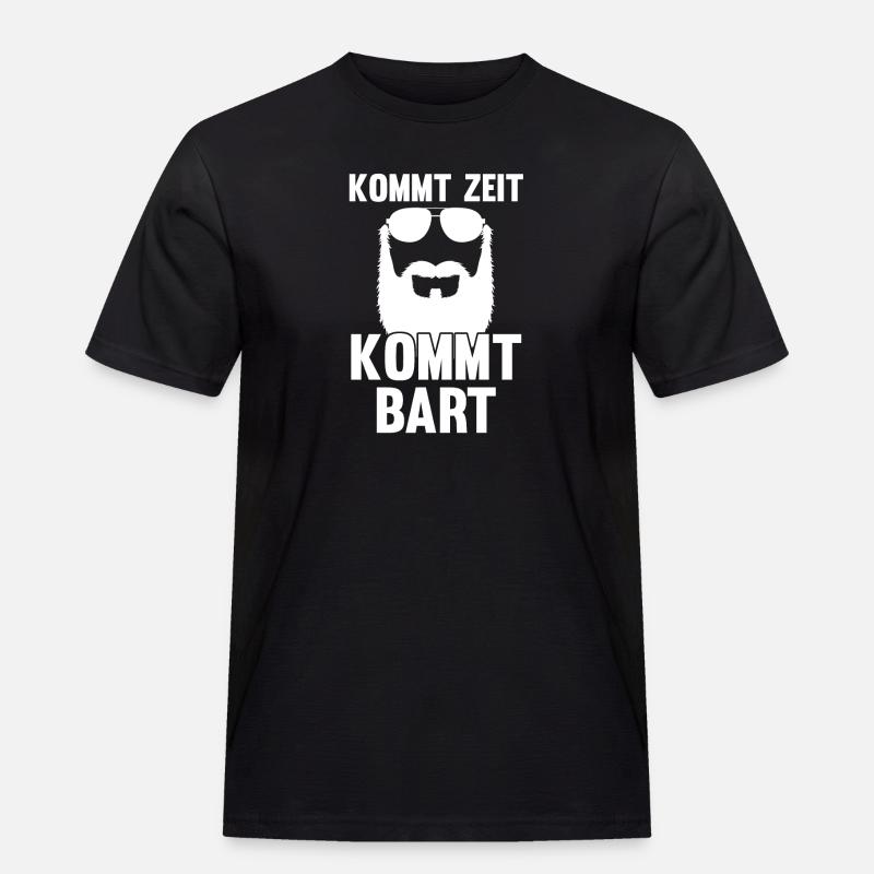 Bärtig Bartträger Schnurrbart Bart - Männer Workwear T-Shirt - Schwarz