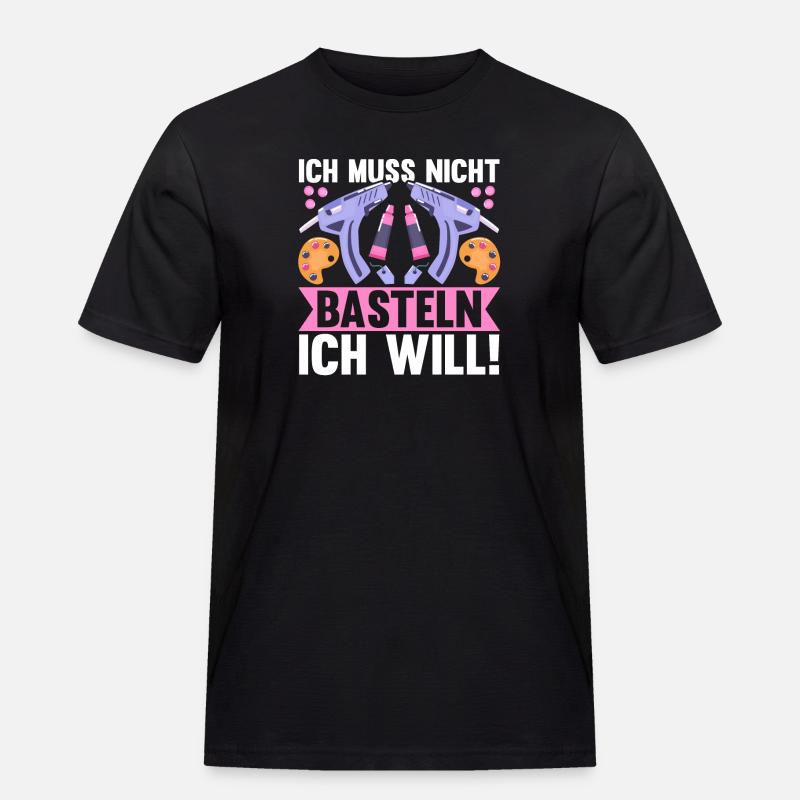 Bastler Basteln - Männer Workwear T-Shirt - Schwarz