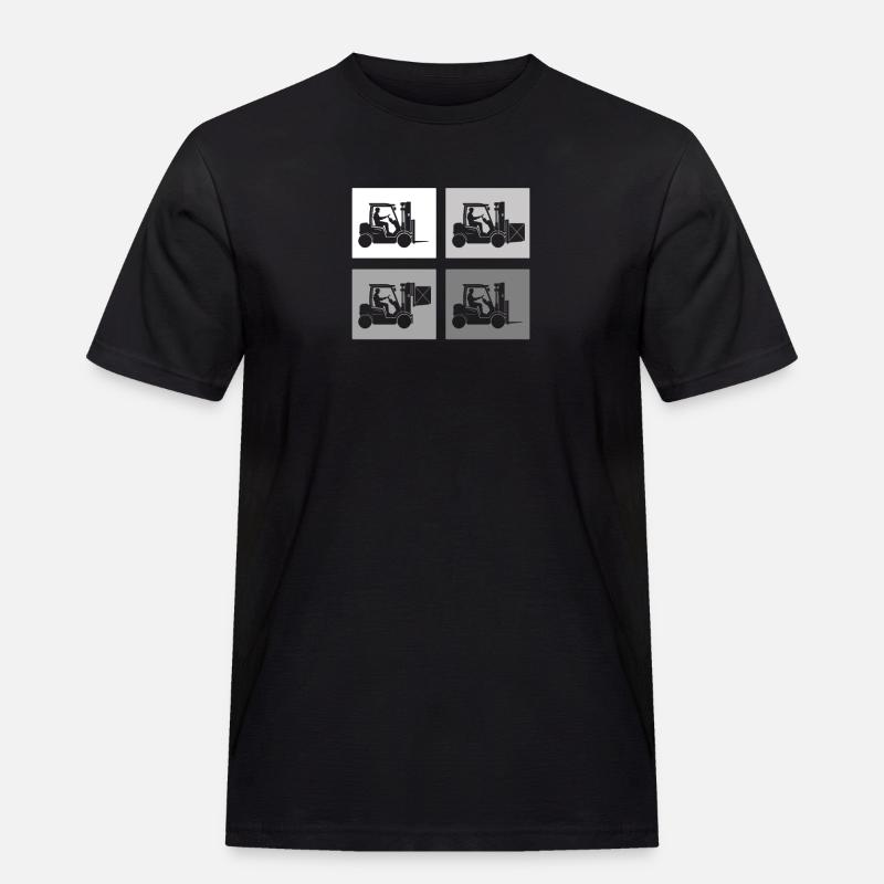 Gabelstaplerfahrer Lagerleiter Lagerist Berufe - Männer Workwear T-Shirt - Schwarz