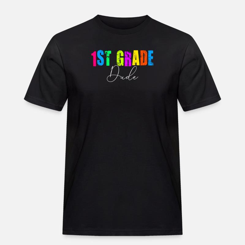 Kindergärtnerin Lustige Studentin 1. Abschluss - Männer Workwear T-Shirt - Schwarz