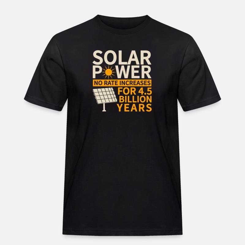 Solarmodul Solarenergie Solarstrom - Männer Workwear T-Shirt - Schwarz