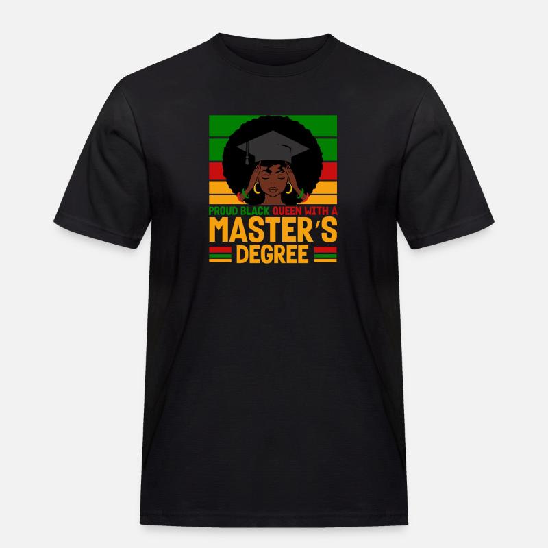 Master's Degree Studium Master Abschluss - Männer Workwear T-Shirt - Schwarz
