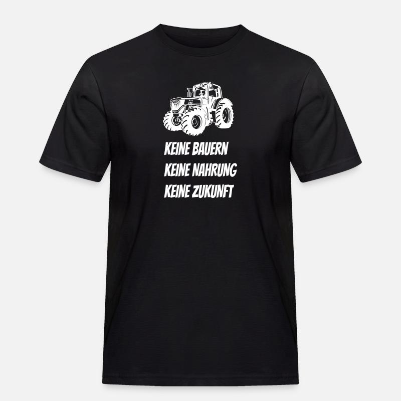 Bauerndemo Bauernstreik Bauer Landwirte - Männer Workwear T-Shirt - Schwarz