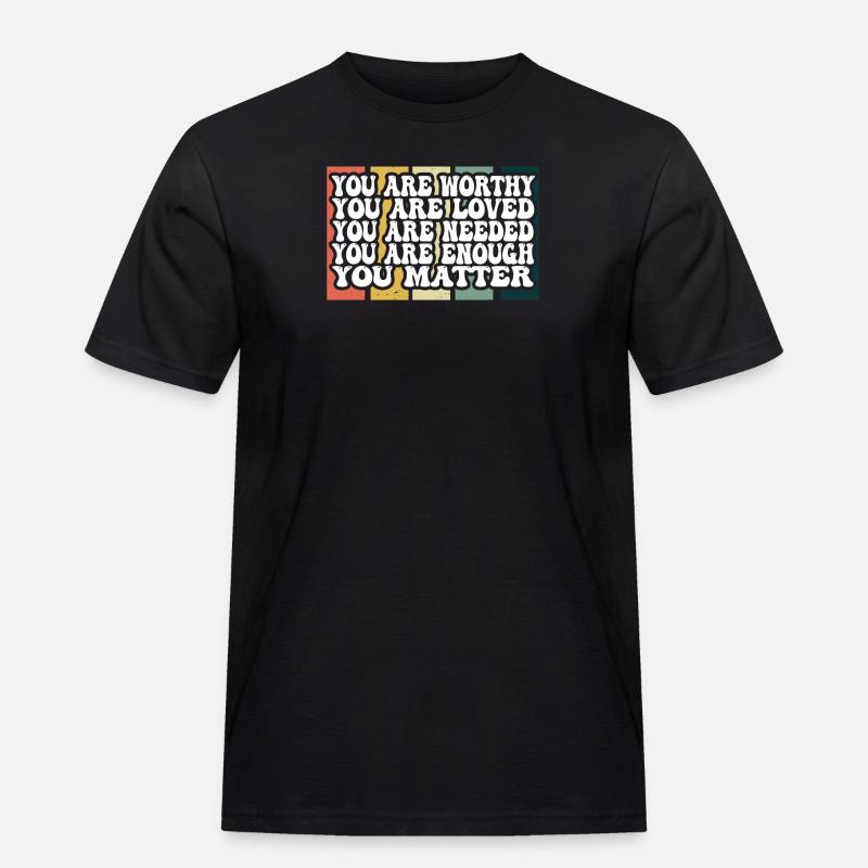 Depression und bipolares Bewusstsein: - Männer Workwear T-Shirt - Schwarz