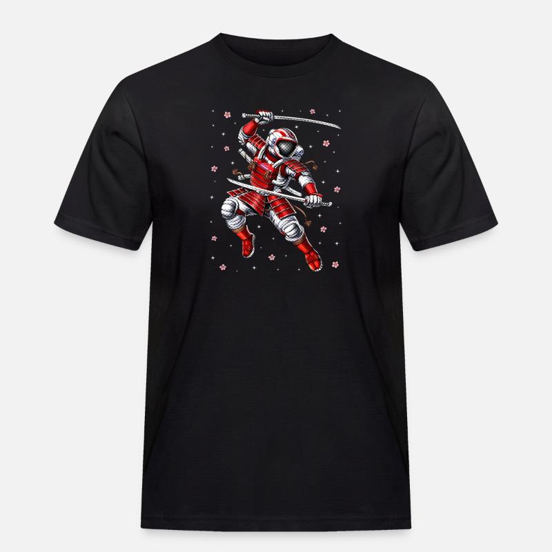 Astronaut Samurai Warrior - Men's Workwear T-Shirt - black